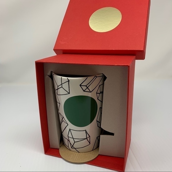 Starbucks Coffee Mug 2014 Geometric Cubes Gift Boxed New - Picture 2 of 9
